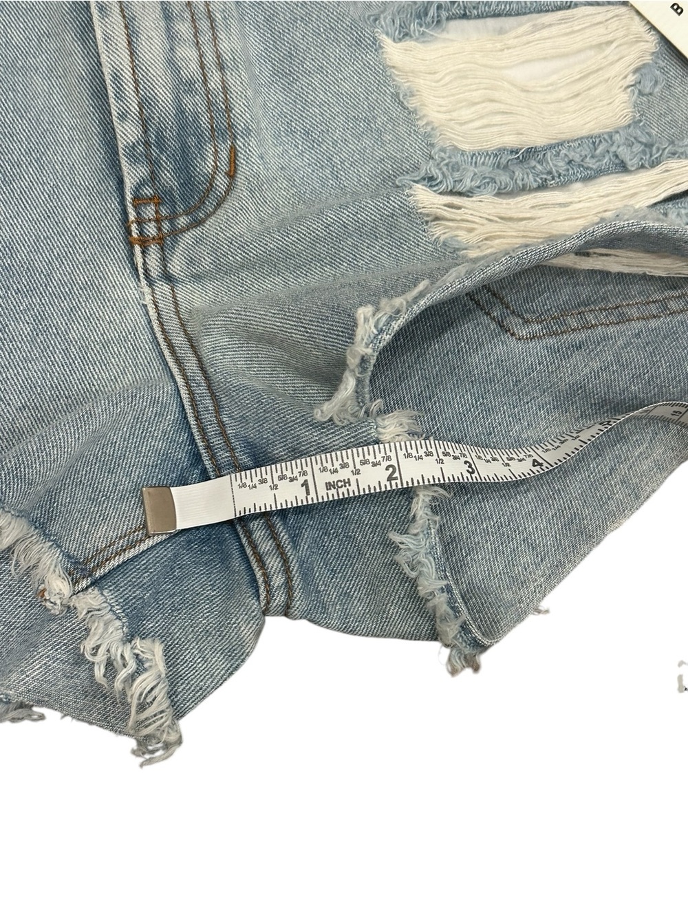 NEW Billabong Drift Away Shorts Light Wash Frayed Hem & Distressed Denim Size 25 - Picture 11 of 11